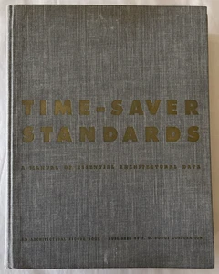 TIME SAVER STANDARDS-A Manual of Essential Architectural Data-HARDCOVER-1954 - Picture 1 of 11