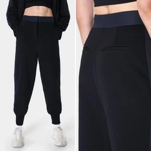 Sweaty Betty Riley Cuffed Pant Gr. S schwarz navy Jogger Seitenstreifen Athleisure - Bild 1 von 9
