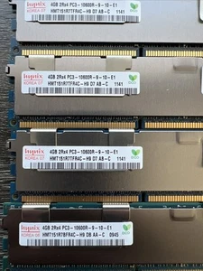 2 Qty Hynix 4gb 2rx4 pc3 10600r hmt151r7bfr4c-h9 - Picture 1 of 1