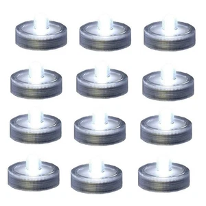 Bright LED Battery Operated Flameless Tea Light, Pack of 10, Clear White - Picture 1 of 7
