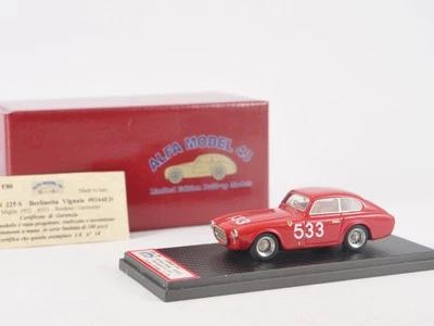 Alfa model 43 - Ferrari 225 S Berlinetta Vignale #0164ED Mille Miglia 1952 100pc - Immagine 1 di 4