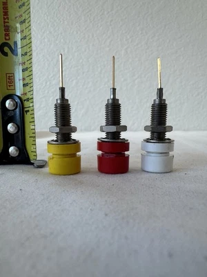 Panel Mount Banana Jack Which Is A Type of Electrical Connector 3 PCS - Image 1 of 3