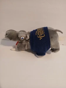 Mascotte peluche ippopotamo GW George Washington University vintage - Foto 1 di 5