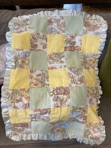 "Colcha de colección bebé bebé rimas cuna manta Mary Had a Little Lamb 26"" X 19""" - Imagen 1 de 17