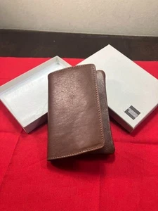 American Express Kartenetui limitiert Tissue Etui italienisches Leder braun - Bild 1 von 4