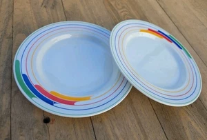 Studio Nova HiFi # L9186 Brot Salatteller Porzellan 8" 2er Set Regenbogen - Bild 1 von 4