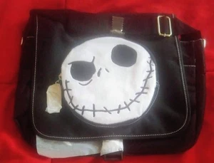 Disney Store 2010 NBC Fuzzy Face Jack Skellington Umhängetasche Neu - Bild 1 von 5