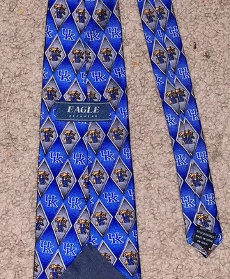 Corbata azul multicolor University of Kentucky Wildcats, 58 x 4 pulgadas Foto 1 de 2