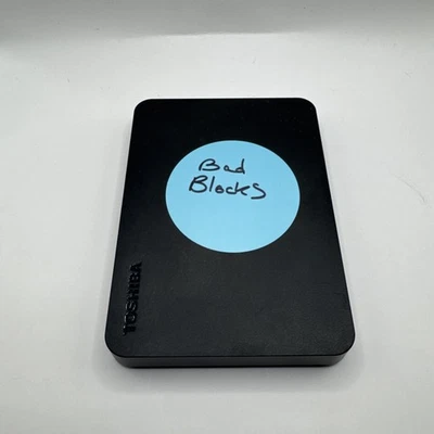 Toshiba 1TB USB 3.0 External Hard Drive - Bad Blocks - Image 1 of 2