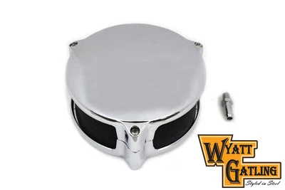 Conjunto de limpador de ar Wyatt Gatling Chrome Deco compatível com Harley Davidson - Imagem 1 de 4