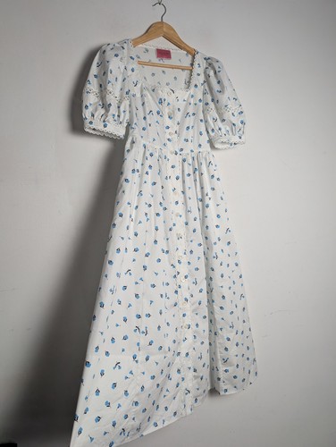 Abito midi donna bianco Kate Spade estivo taglia UK XXS