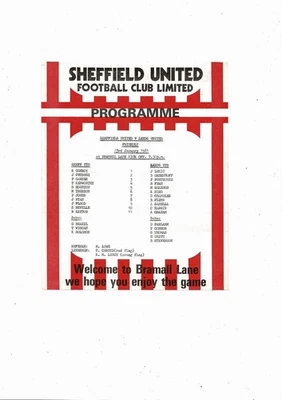 Sheffield United v Leeds United Friendly Football Programme 1980/81 - Image 1 of 2