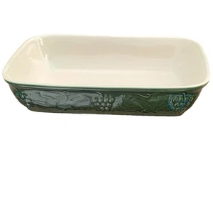 Cazuela de gres vintage de lasaña Williams Sonoma uvas verdes ~ Portugal - Imagen 1 de 13