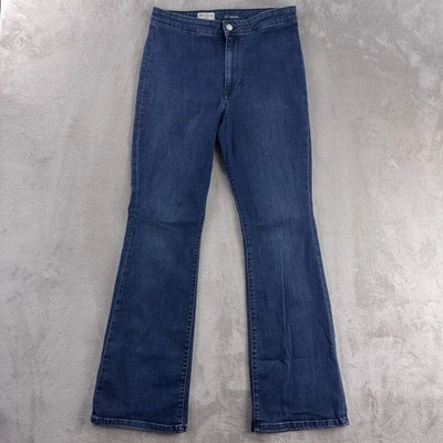 Pantalones de mezclilla elásticos azules talla 31x31 Pilcro acampanados para mujer Foto 1 de 4