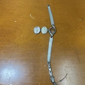 Vintage Bulova Damen Golduhr, M4, 10k Walzgoldplatte mit gebrochenem Armband - Bild 1 von 9