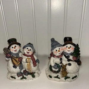 Home Interiors Set of 2 Snowmen GUC - Picture 1 of 3