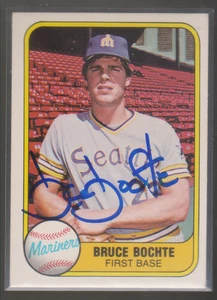 Autographed 1981 Fleer Bruce Bochte - Mariners - Picture 1 of 1