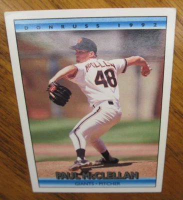 1992 Donruss Paul Mcclellan San Francisco Giants 700 - Image 1 of 2