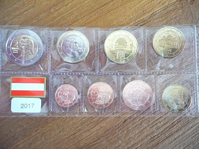 Série AUTRICHE 2017  ---- 1ct à 2€ - Photo 1/2