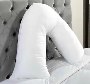 Nuevo* Almohadas 60% Pluma de Ganso y 40% Plumón Forma de V Cuello, Soporte para Espalda{1,2} - Imagen 1 de 2