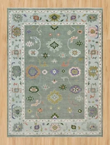 10x8 New Oushak Rug Transitional Hand Knotted Turkish Rug Living Room Area Rug - Picture 1 of 9