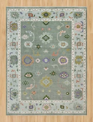 10x8 New Oushak Rug Transitional Hand Knotted Turkish Rug Living Room Area Rug - Image 1 of 4