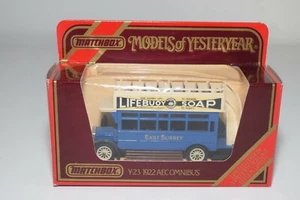 A35 1:43 MATCHBOX YESTERYEAR A.E.C. OMNIBUS DOUBLE DECKER LIFEBUOY SOAP MIB - Picture 1 of 4
