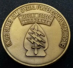US Army Special Forces Command (Airborne) SF Commanding General V2 Challenge Coi - Picture 1 of 2