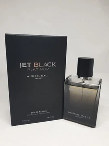 Jet Black Platinum 3.4oz Men's Eau de Parfum, Fragrance for Men 100ml - Picture 1 of 7