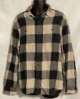 American Eagle Classic Fit Button Up Shirt Long Sleeve Size Large Checked Flanne