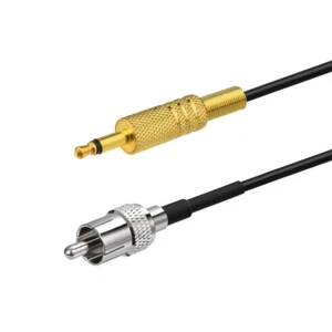 3.5mm 1/8" mono Plug to RCA TV Male RG174 10cm cable for Radio Active Antenna - Picture 1 of 4