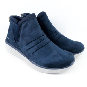 Ryka Niah Animal Ankle Slip On Water Repellent Comfort Shoe - Navy Blazer 7.5M - Picture 1 of 12