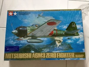 TAMIYA 1/48 WW II JAPANESE MITSUBISHI A6M3 ZERO FIGHTER MODEL KIT # 61025 F/S - Picture 1 of 5