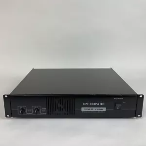 Amplificador de Potencia Profesional Phonic Max 1500 Funciona Bien Problemas Cosméticos - Imagen 1 de 11