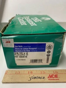 Hillman 3/4 Zoll D X 4 Zoll L Sechskantschraube Stahl verzinkt 20 Stück - Bild 1 von 2