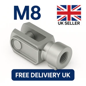 2x M8 Clevis Fork End Spring Clip DIN 71752 Zinc Plated RH – UK SELLER - Picture 1 of 6
