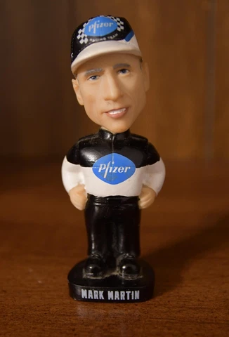 2003 Nascar Mark Martin Bobble Dobbles Series 3 Mini Bobble Head Pfizer Cover