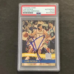 2010-11 Panini Donruss #88 Luis Scola Signed Card AUTO PSA/DNA Slabbed Rockets - Picture 1 of 2