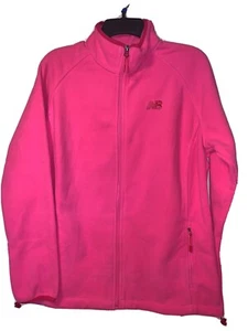 NWT New Balance Women's Fleece Jacket Zip Up Neon Pink - Picture 1 of 4