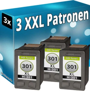3x Patronen für HP 301-XL DeskJet 1514 2054a 2510 2514 2542 2543 2544 2547 2548 - Bild 1 von 5