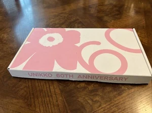 marimekko Unikko 60th Anniv. Plate Set of 2 Flower-shape - Picture 1 of 13