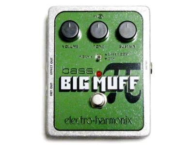 Pedal de pelusa de distorsión Electro-Harmonix EHX Bass Big Muff Pi usado Foto 1 de 3