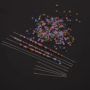 10pcs Big Eye Beading Needles Threading Tool for Bracelet Jewelry DIY 4/10cm - Picture 1 of 10