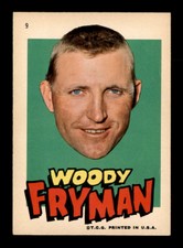 1967 Topps Pirates Stickers #9 Woodie Fryman   EX X2951064