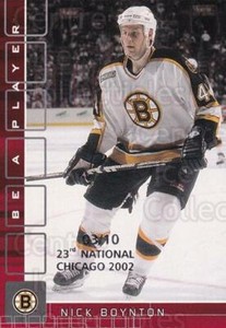 2001-02 BAP Memorabilia National Chicago Ruby #223 Nick Boynton