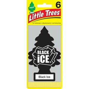 Little Trees Long Lasting Car Air Freshener Black Ice Scent Packs of 6 Free Ship - Picture 1 of 8