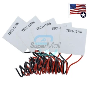 10* 12V TEC1-12706 Heatsink Thermoelectric Cooler Peltier Cooling Plate 40MM US - Picture 1 of 10