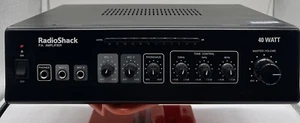 Radio Shack PA Verstärker 32-2054 40 Watt mit Netzkabel Verstärker Vintage schaltet sich ein - Bild 1 von 9
