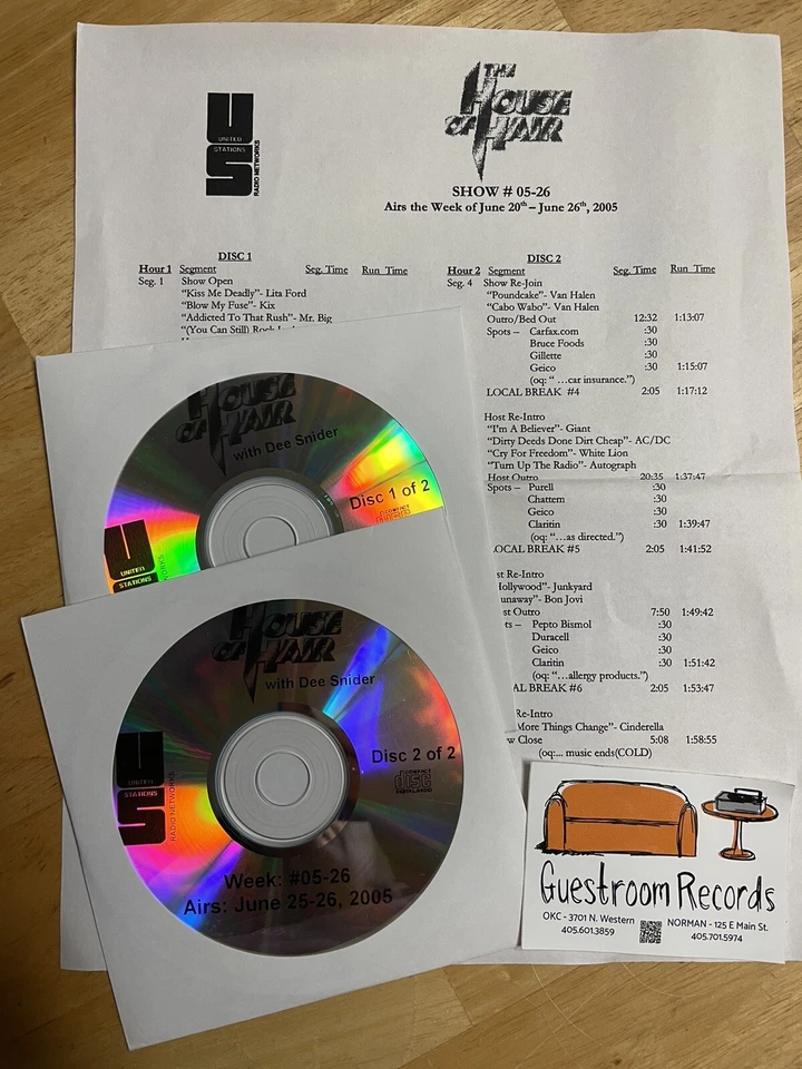 HOUSE OF HAIR Radio Show #05-26   b'cast 6/20-26/2005  Host: Dee Snider Foto 1 de 1