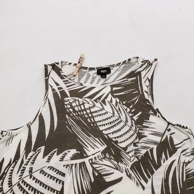 Camiseta sin mangas informal Mossimo Supply Co para mujer talla M blanca beige Foto 1 de 4